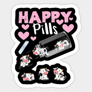 cow lovers pills Sticker